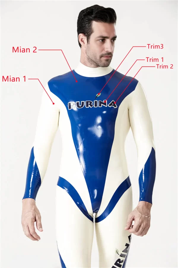 Latex Male Kurina Back Zipper Catsuit