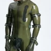 Latex Male Space Force Back Zip Catsuit