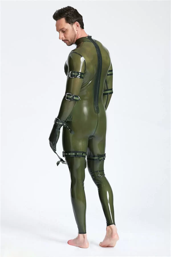 Latex Male Multi-Use Bondage Codpiece Catsuit