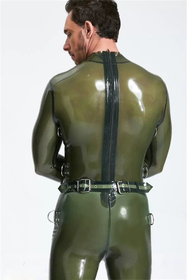 Latex Male Multi-Use Bondage Codpiece Catsuit