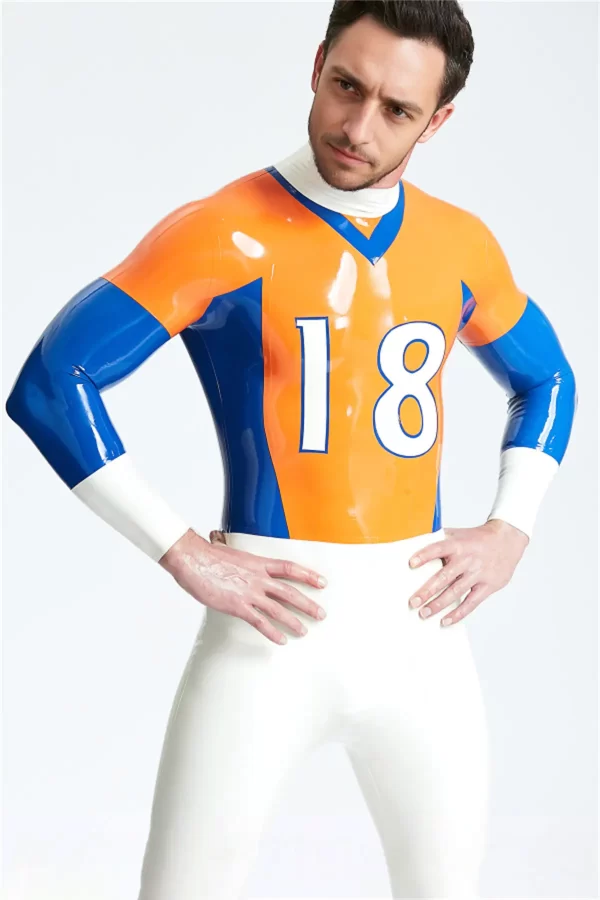 Latex Male Outfielder Latex Catsuit