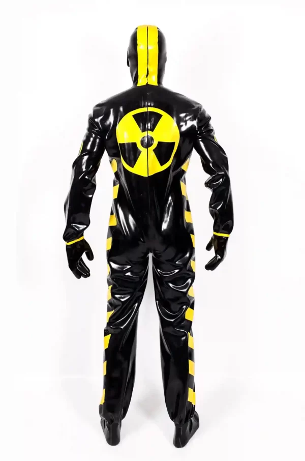 Latex Male Zombie Biohazard Haz Mat Style Latex Protection Suit