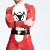 Latex Male Respirator Shoulder-Zip Catsuit