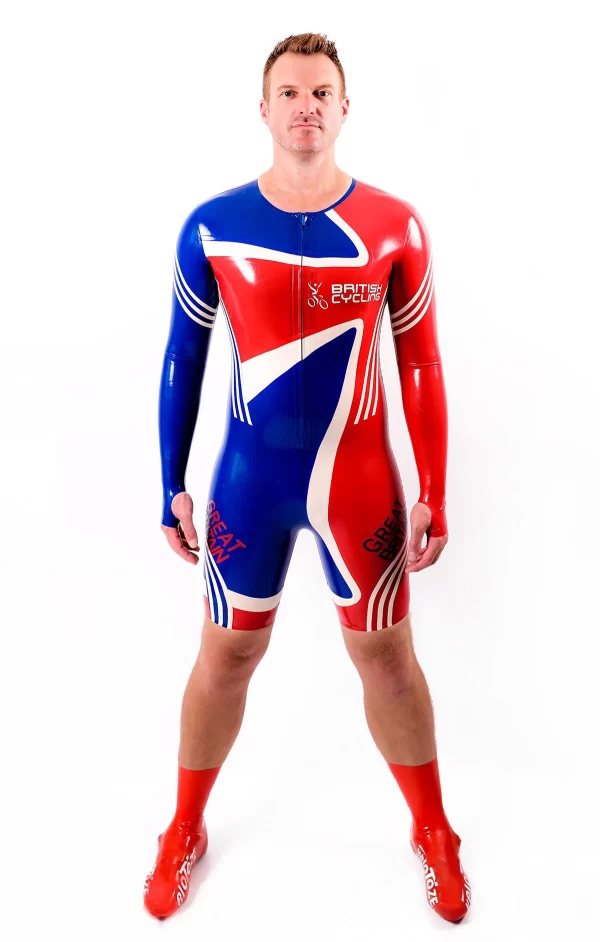 Latex Male Cycling Suit