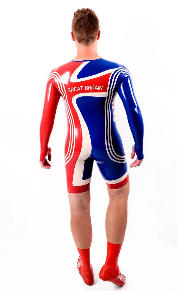 Latex Male Cycling Suit