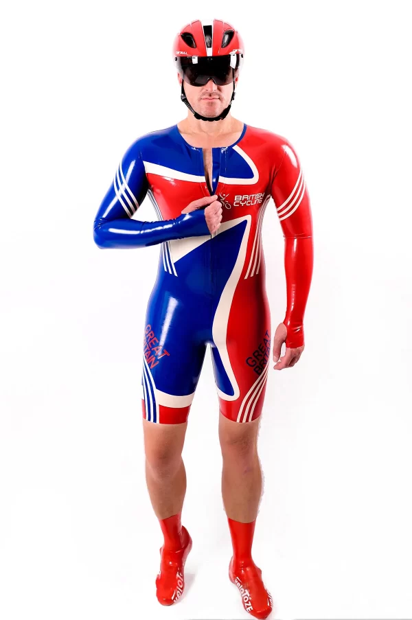 Latex Male Cycling Suit