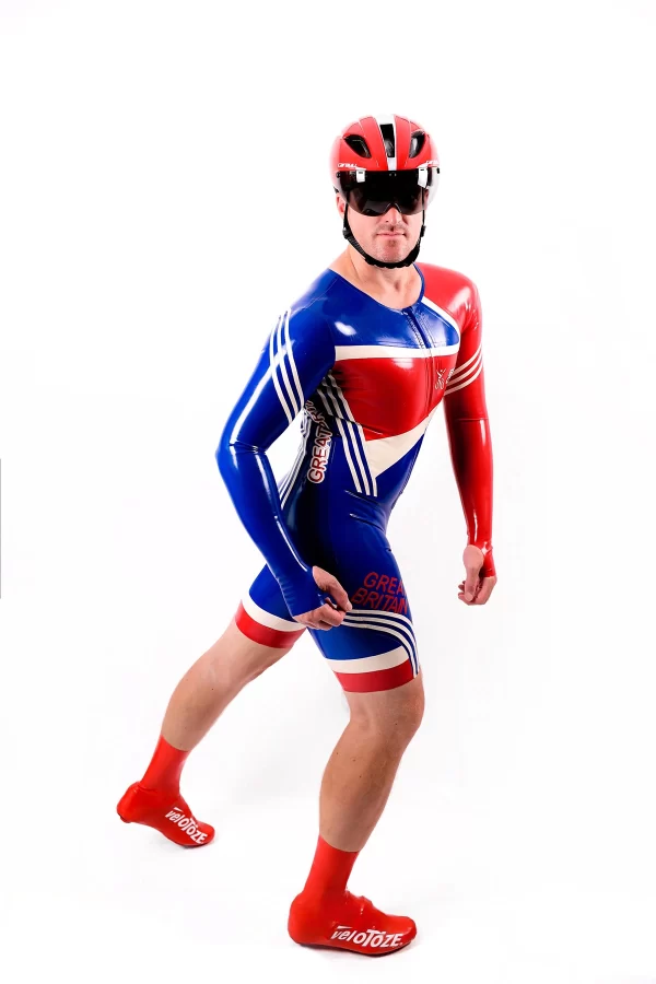 Latex Male Cycling Suit