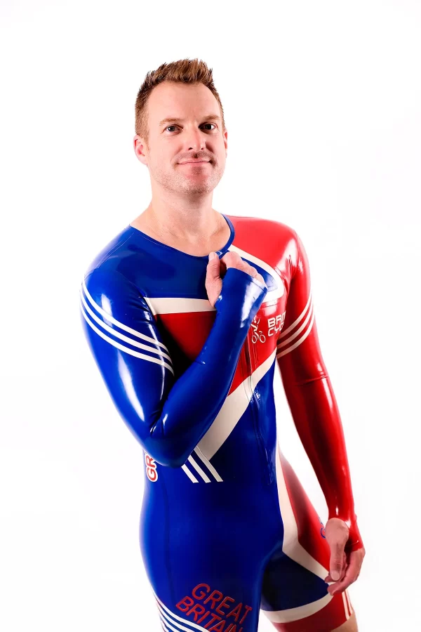 Latex Male Cycling Suit