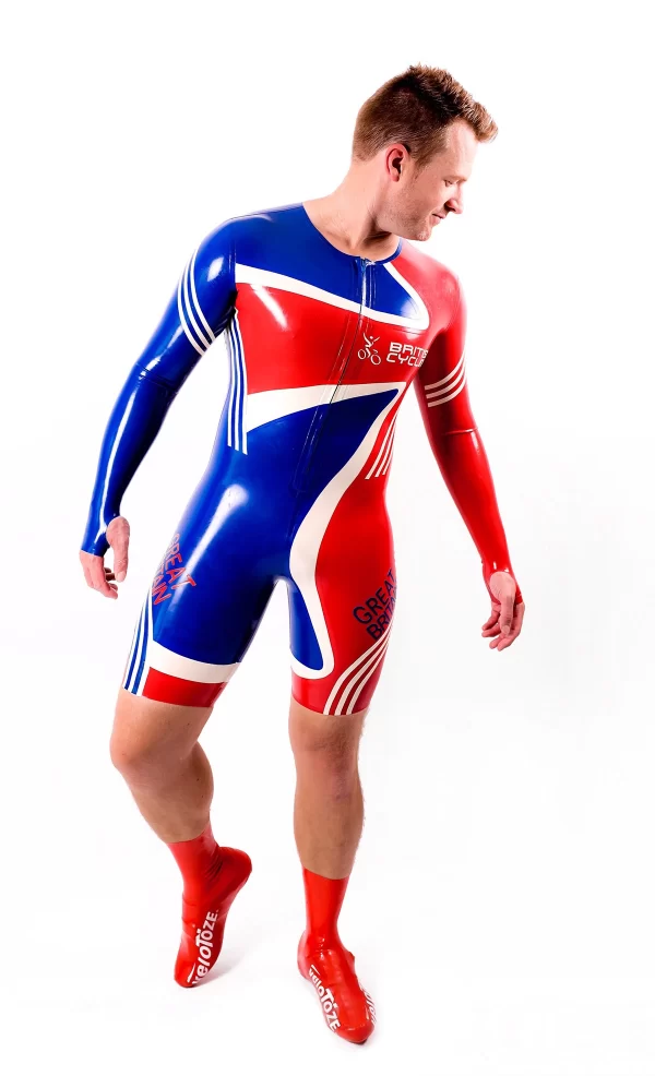 Latex Male Cycling Suit