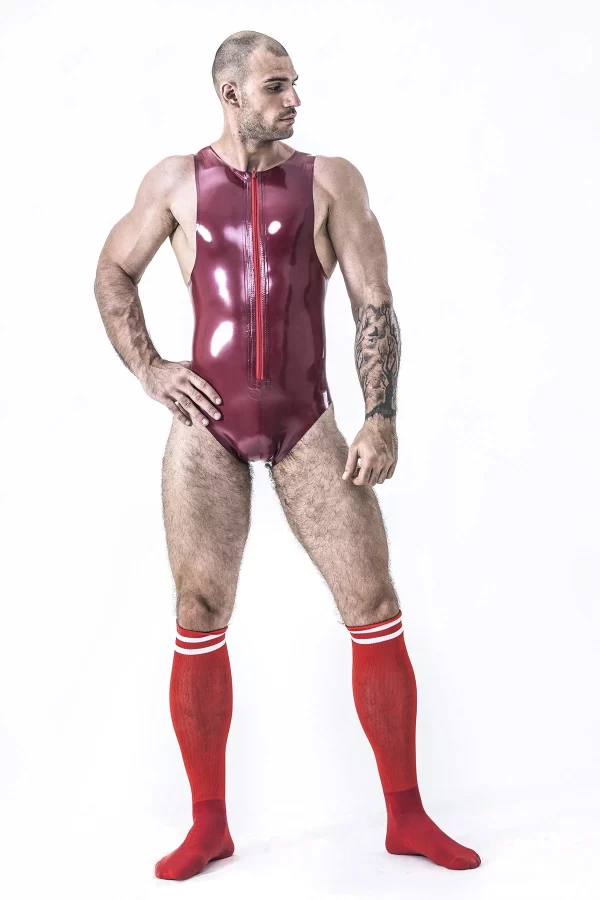 Latex Male Daredevil Leotard