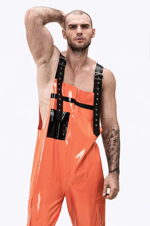 Latex Male Firefighter Off-Duty Dungarees