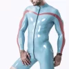 Latex Male Tank Top Codpiece Suit