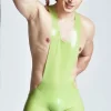 Latex Male V Plunge Wrestling Suit