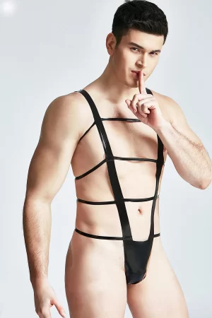 Latex Male Multi-String Thong