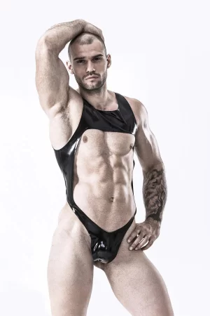 Latex Male Thong & Chest Harness