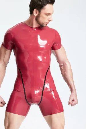 Latex Male Collarless Short-sleeved Surfsuit