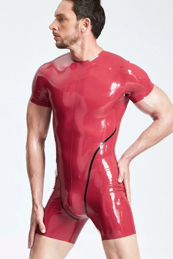 Latex Male Collarless Short-sleeved Surfsuit