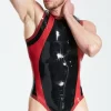 Latex Male Sleeveless Codpiece Surfsuit