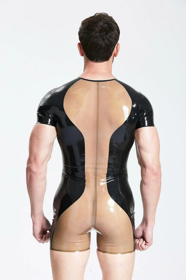 Latex Male Windows Short-Sleeved & Short-Legged Surfsuit