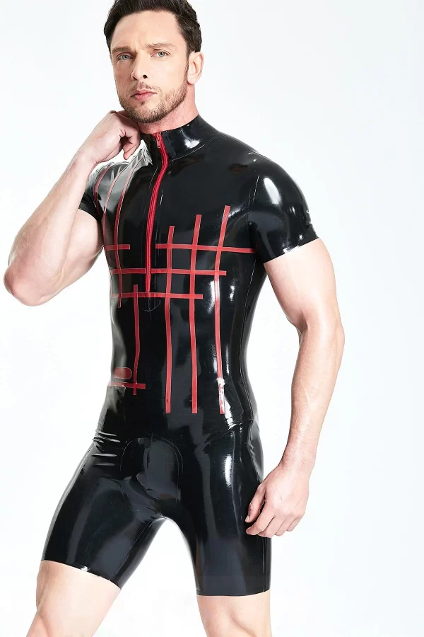 Latex Male Grid-Lock Surfsuit