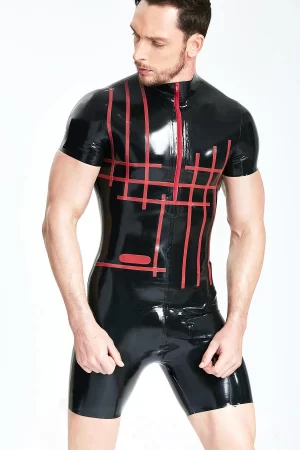 Latex Male Grid-Lock Surfsuit