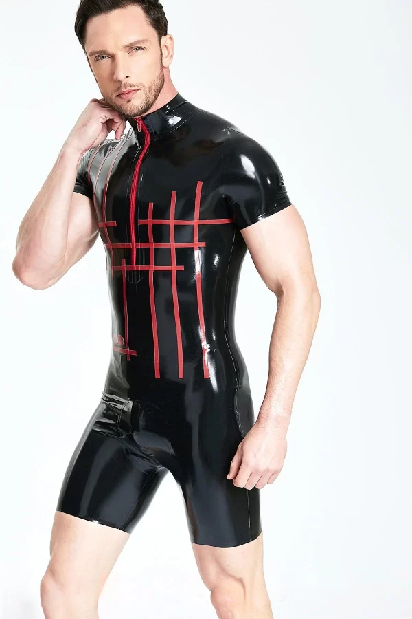 Latex Male Grid-Lock Surfsuit