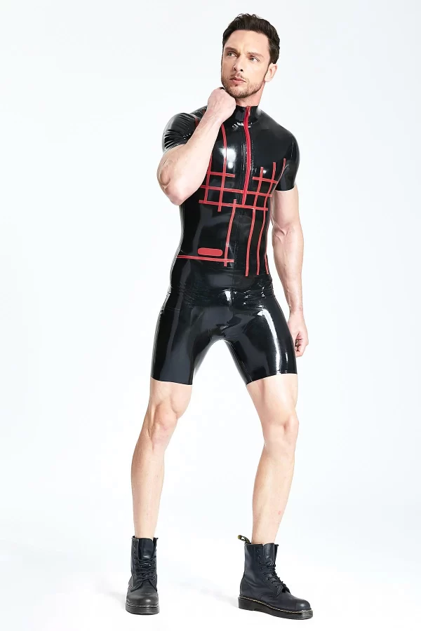 Latex Male Grid-Lock Surfsuit