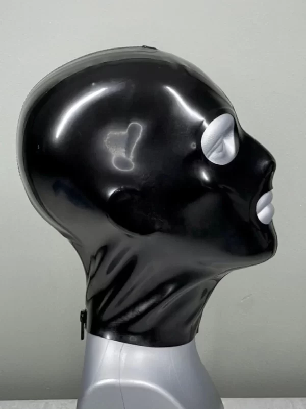 Mens 3-Panel Latex Hood with Open Eyes & Mouth