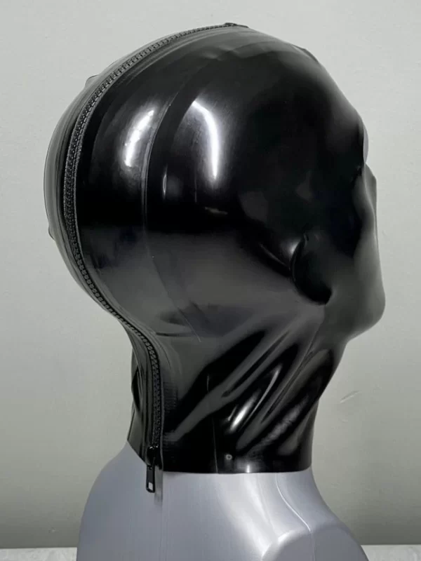 Mens 3-Panel Latex Hood with Open Eyes & Mouth