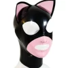 Latex Rubber Hood with Devil Horns