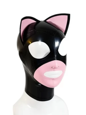 Latex Kitty Hood High Quality Animal Hood