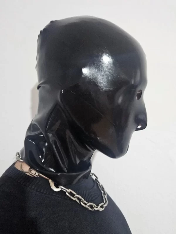 Latex Maske schwarz Vollgesicht Fetisch