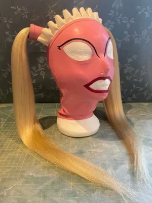 Custom made LATEX maid hood