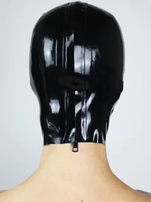 Open Face Latex Rubber Mask Hood