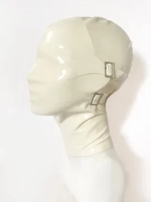 Latex Hood with detachable Mouth And Eye Coverings