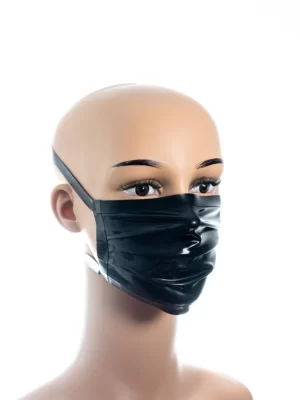 Black Unisex Latex Mask