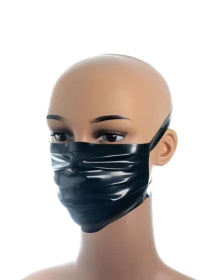 Black Unisex Latex Mask