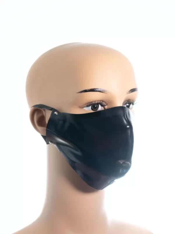 Black Unisex Latex Mask