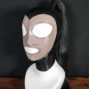 Black Latex mask without zipper