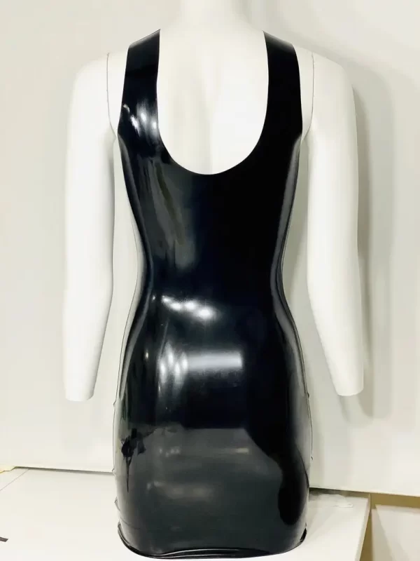 Latex mini tank dress