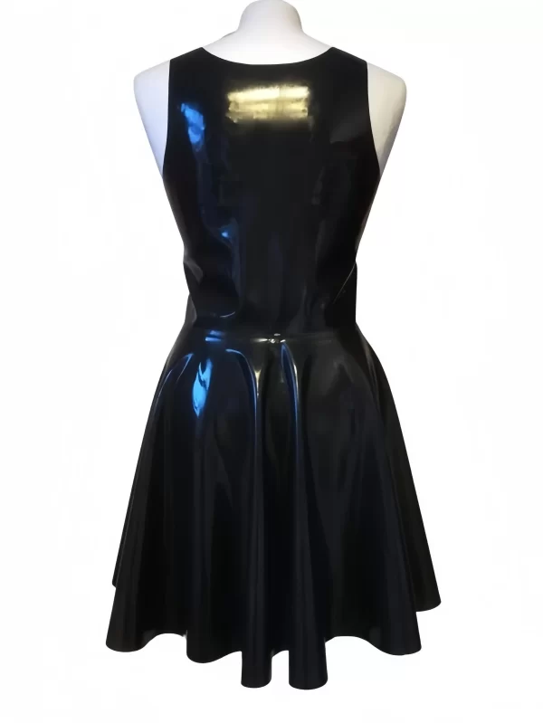 Sleeveless Latex Swing Dress