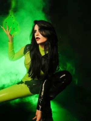 Shego-inspired latex Catsuit