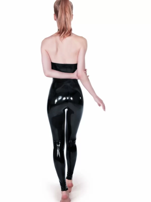 Halter Neck Latex catsuit Xenon