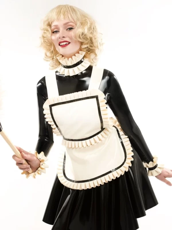 Latex Maids catsuit with apron