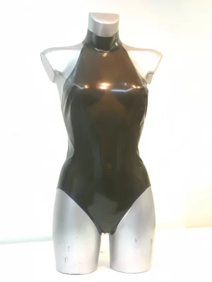 Halter Neck Latex Rubber Bodysuit