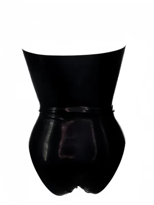 Latex bandeau bodysuit