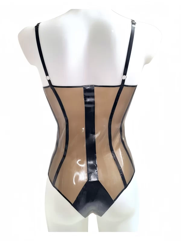 Trans Smoke Latex Wired Bodysuit