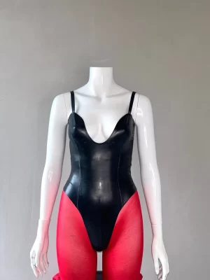 Latex Plunge Bodysuit