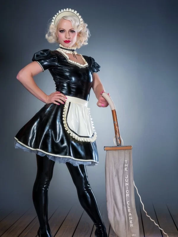 His Ruffle Latex French Maid Set