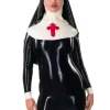 Missy Maids Latex Uniform Flared Dress